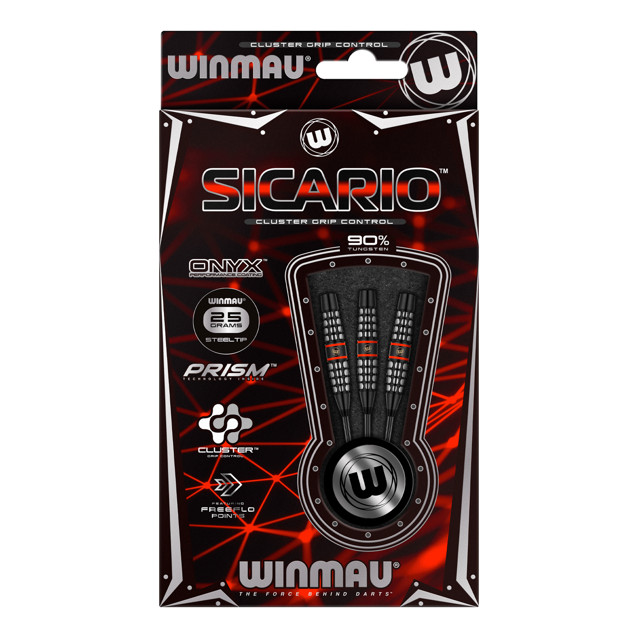 Winmau Sicario Torpedo Barrel 90% Tungsten Steel Tip Darts Darts