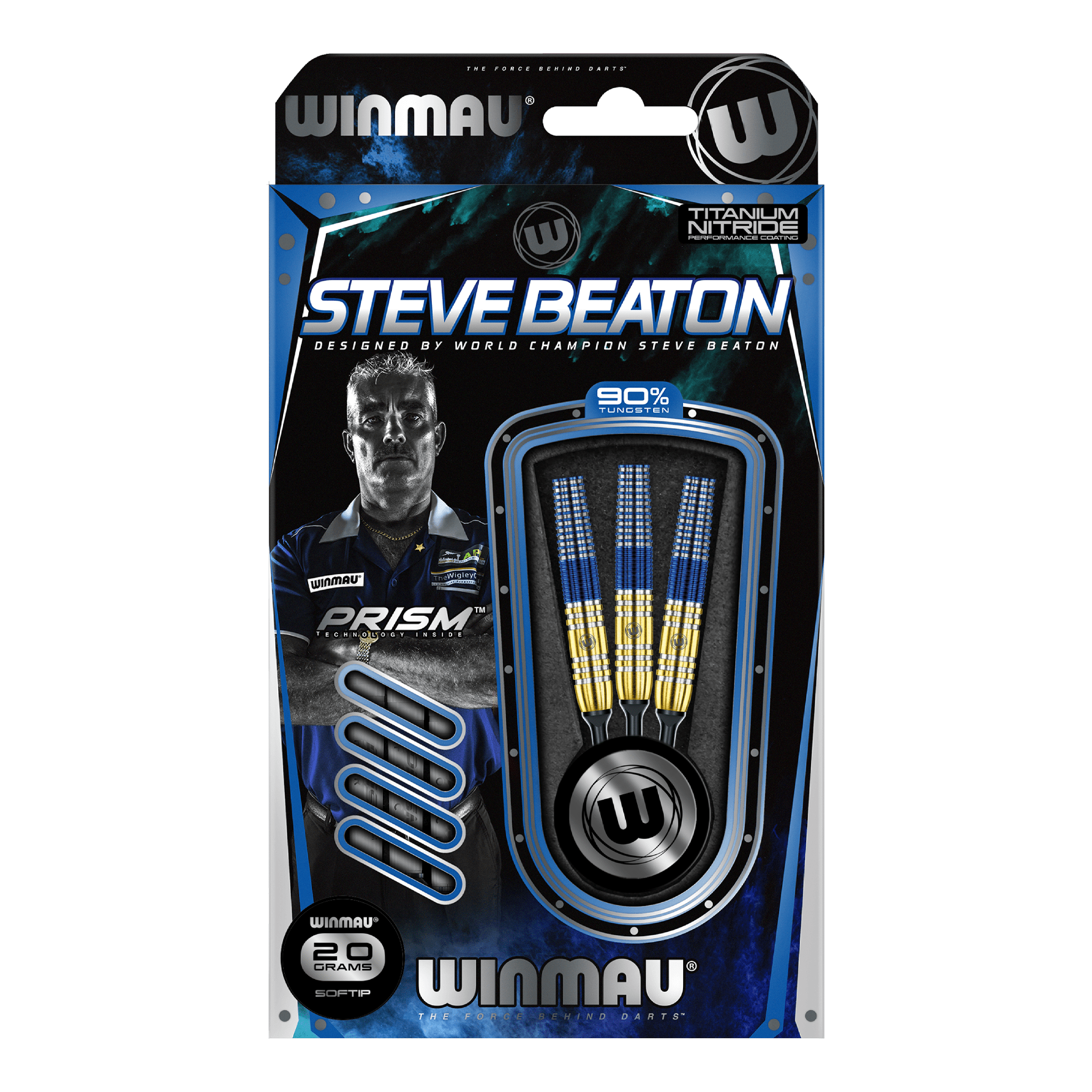 Winmau Steve Beaton - 90% Tungsten Soft Tip Darts Darts
