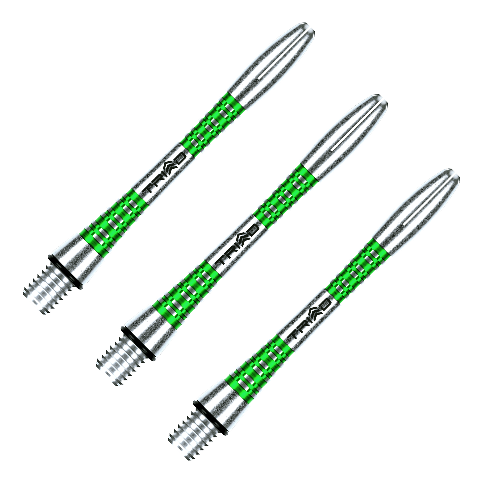 Winmau Triad - Aluminium Dart Shafts Intermediate (41mm) / Green Shafts