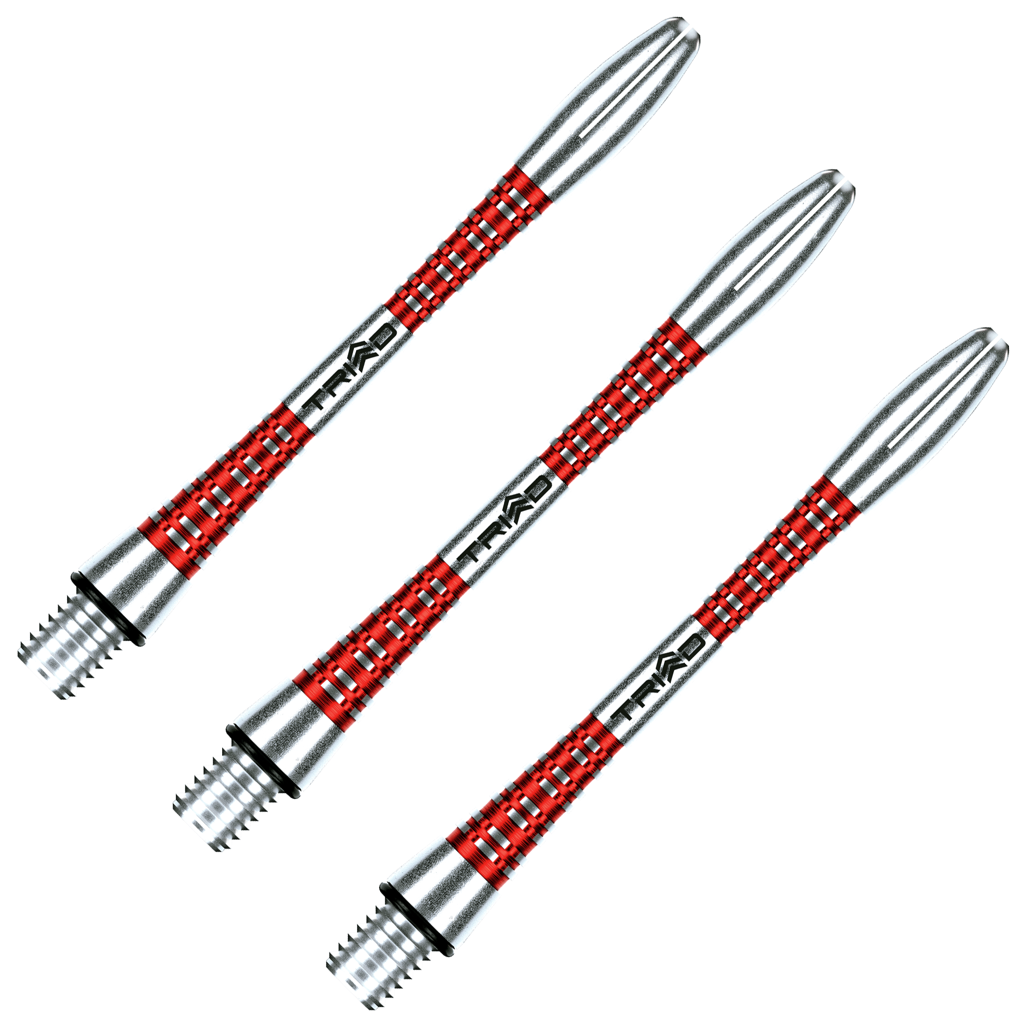 Winmau Triad - Aluminium Dart Shafts Medium (47mm) / Red Shafts