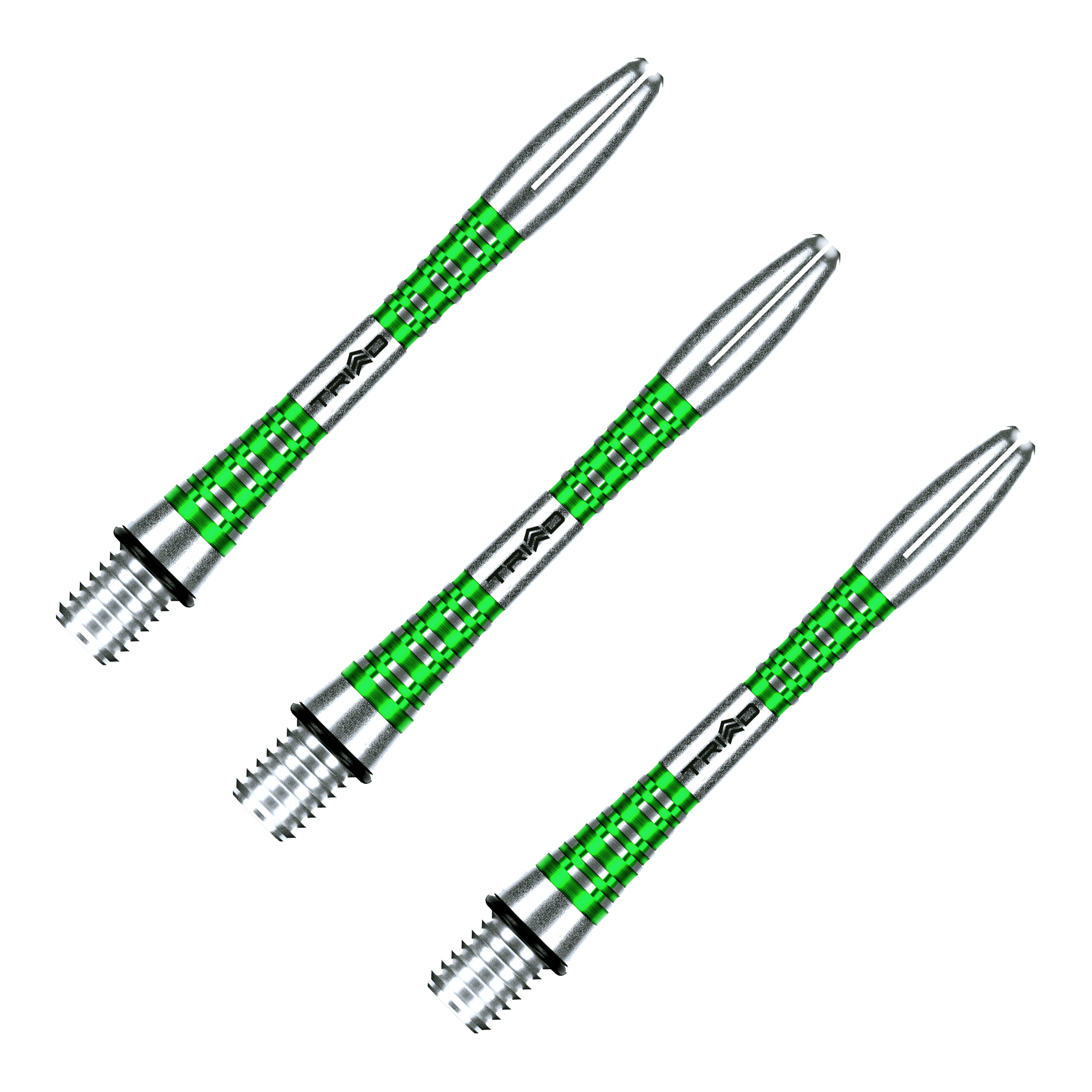 Winmau Triad - Aluminium Dart Shafts Short (35mm) / Green Shafts