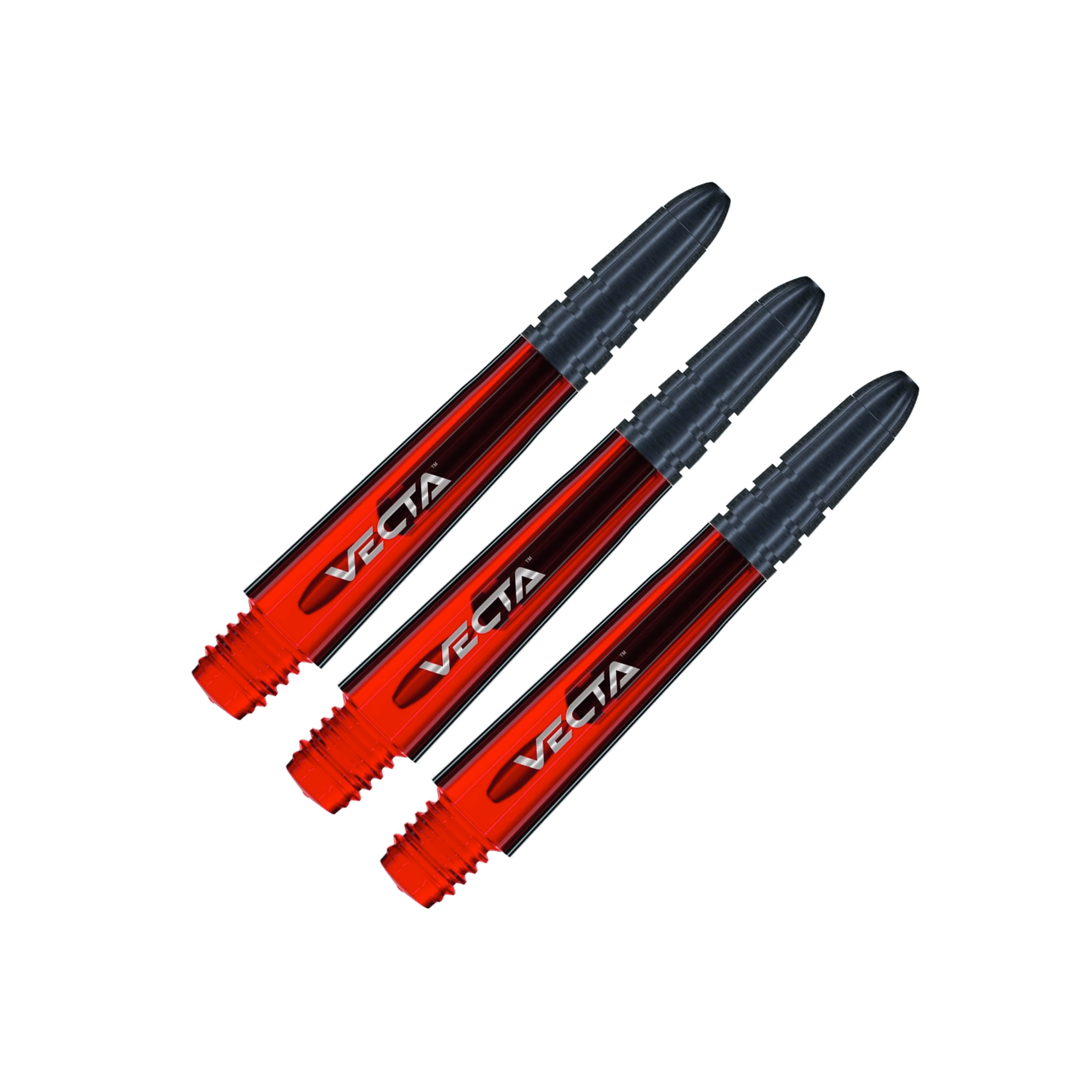 Winmau Vecta Short (34mm) Polycarbonate / Aluminium Dart Shafts Red Shafts