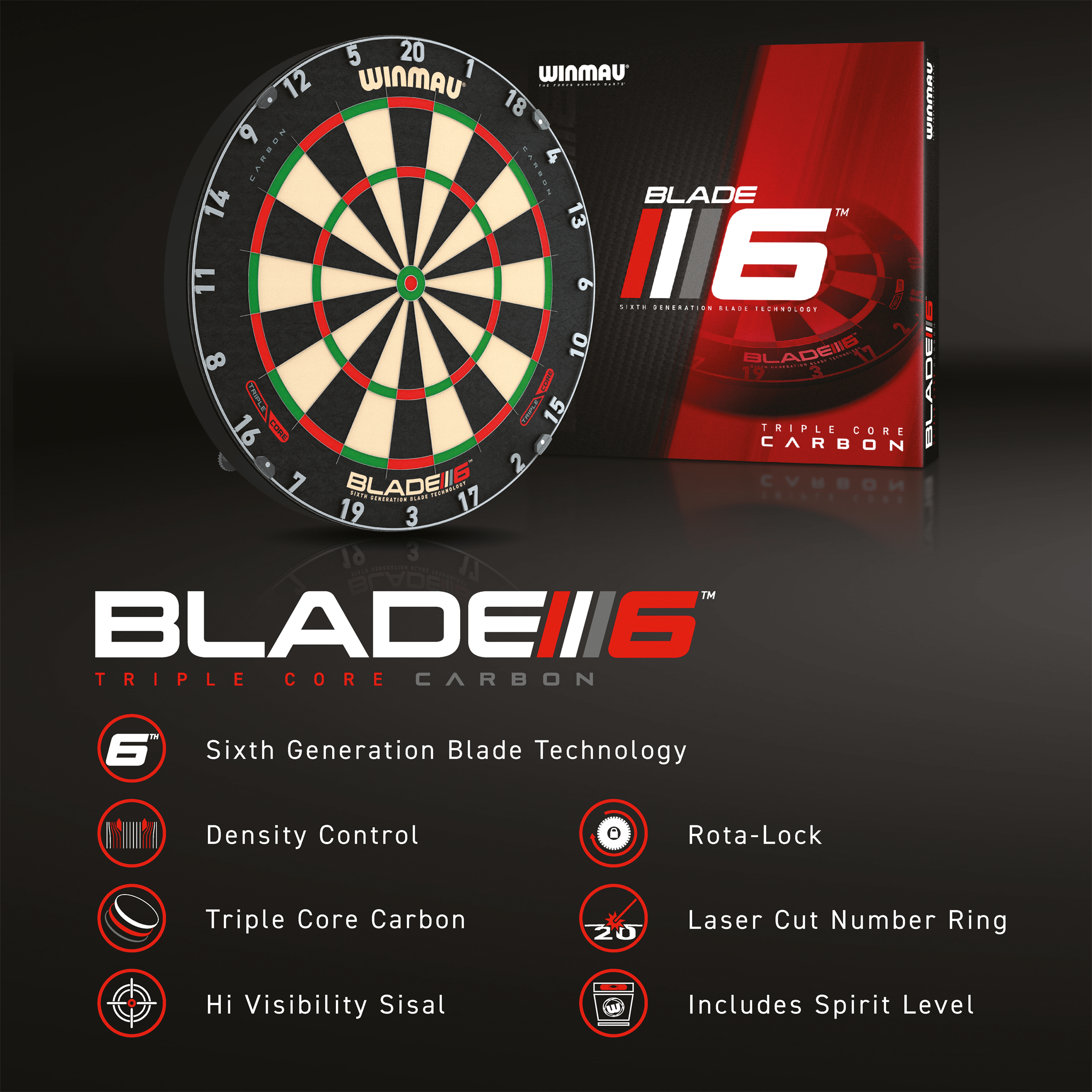 Winmau Winmau Blade 6 Triple Core Dart Board Boards